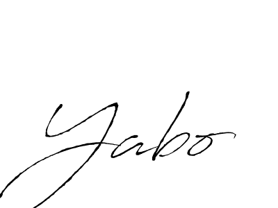 Use a signature maker to create a handwritten signature online. With this signature software, you can design (Antro_Vectra) your own signature for name Yabo. Yabo signature style 6 images and pictures png