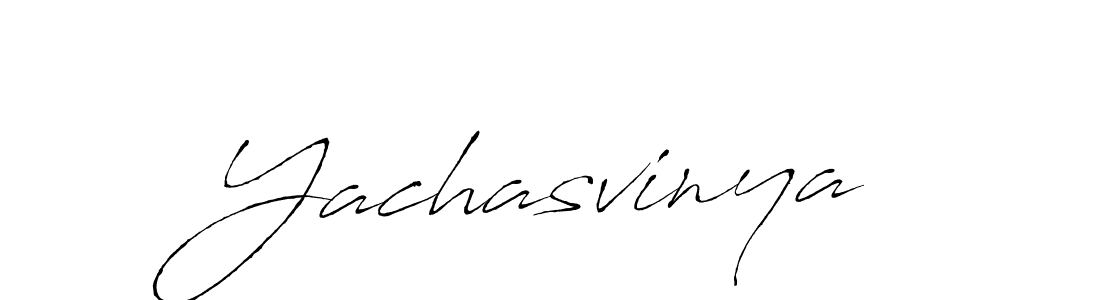 Use a signature maker to create a handwritten signature online. With this signature software, you can design (Antro_Vectra) your own signature for name Yachasvinya. Yachasvinya signature style 6 images and pictures png
