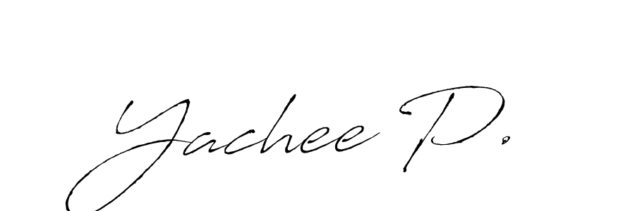 You can use this online signature creator to create a handwritten signature for the name Yachee P.. This is the best online autograph maker. Yachee P. signature style 6 images and pictures png