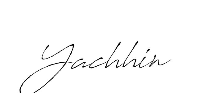 Create a beautiful signature design for name Yachhin. With this signature (Antro_Vectra) fonts, you can make a handwritten signature for free. Yachhin signature style 6 images and pictures png