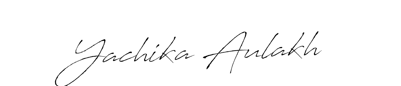 You can use this online signature creator to create a handwritten signature for the name Yachika Aulakh. This is the best online autograph maker. Yachika Aulakh signature style 6 images and pictures png