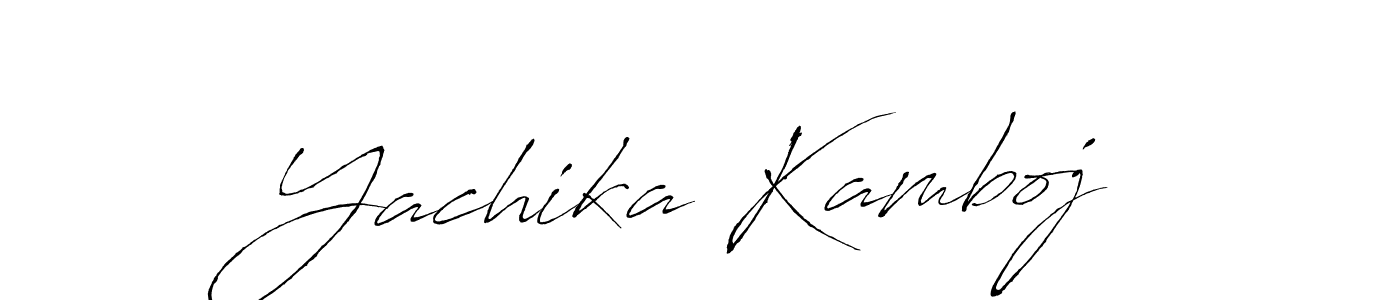 if you are searching for the best signature style for your name Yachika Kamboj. so please give up your signature search. here we have designed multiple signature styles  using Antro_Vectra. Yachika Kamboj signature style 6 images and pictures png