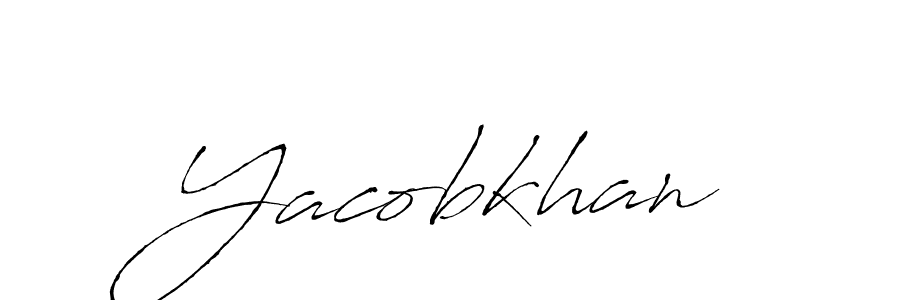 How to make Yacobkhan signature? Antro_Vectra is a professional autograph style. Create handwritten signature for Yacobkhan name. Yacobkhan signature style 6 images and pictures png