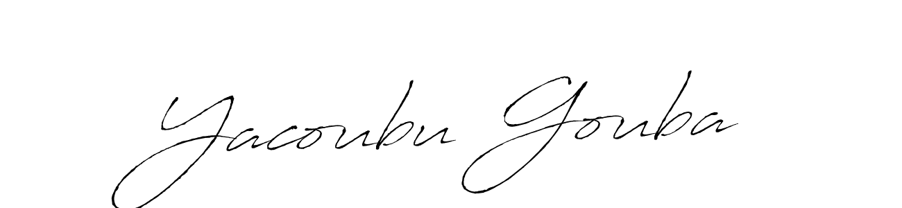 Create a beautiful signature design for name Yacoubu Gouba. With this signature (Antro_Vectra) fonts, you can make a handwritten signature for free. Yacoubu Gouba signature style 6 images and pictures png