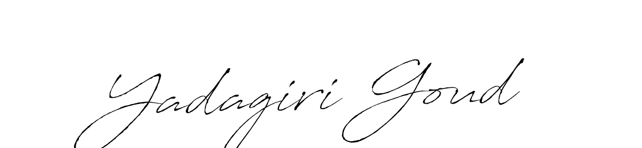 Create a beautiful signature design for name Yadagiri Goud. With this signature (Antro_Vectra) fonts, you can make a handwritten signature for free. Yadagiri Goud signature style 6 images and pictures png