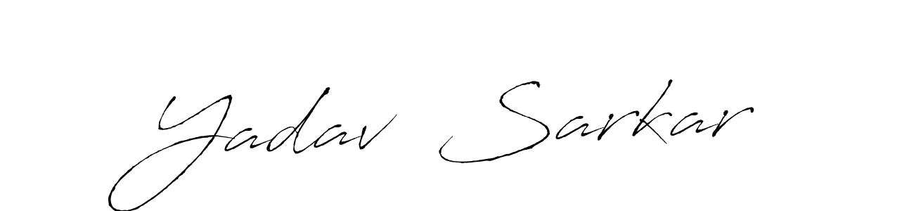Make a beautiful signature design for name Yadav  Sarkar. Use this online signature maker to create a handwritten signature for free. Yadav  Sarkar signature style 6 images and pictures png