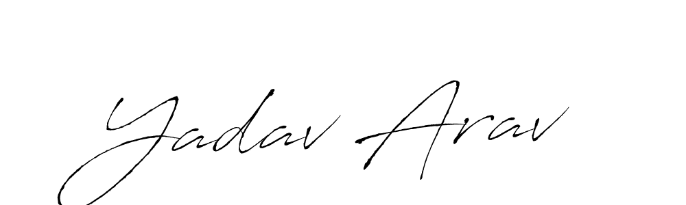 Make a beautiful signature design for name Yadav Arav. Use this online signature maker to create a handwritten signature for free. Yadav Arav signature style 6 images and pictures png