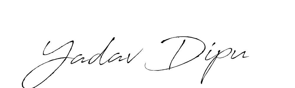 Create a beautiful signature design for name Yadav Dipu. With this signature (Antro_Vectra) fonts, you can make a handwritten signature for free. Yadav Dipu signature style 6 images and pictures png