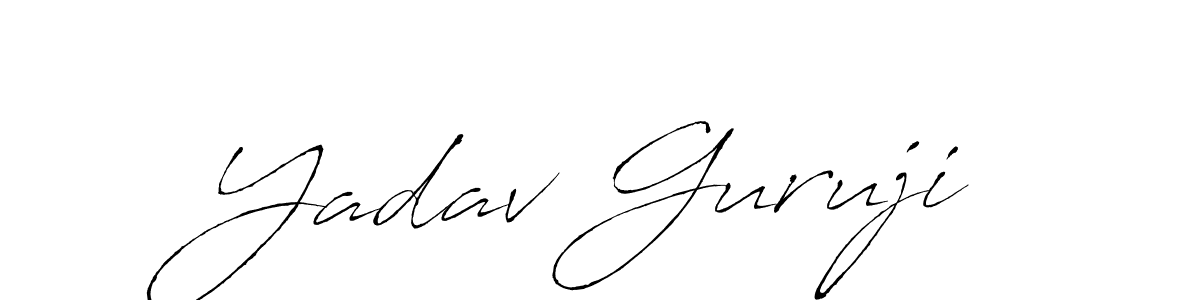 This is the best signature style for the Yadav Guruji name. Also you like these signature font (Antro_Vectra). Mix name signature. Yadav Guruji signature style 6 images and pictures png