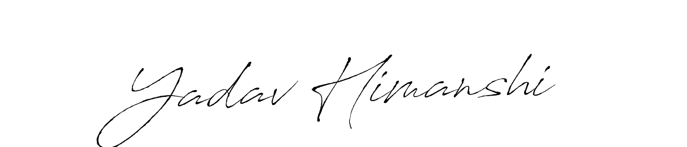 if you are searching for the best signature style for your name Yadav Himanshi. so please give up your signature search. here we have designed multiple signature styles  using Antro_Vectra. Yadav Himanshi signature style 6 images and pictures png