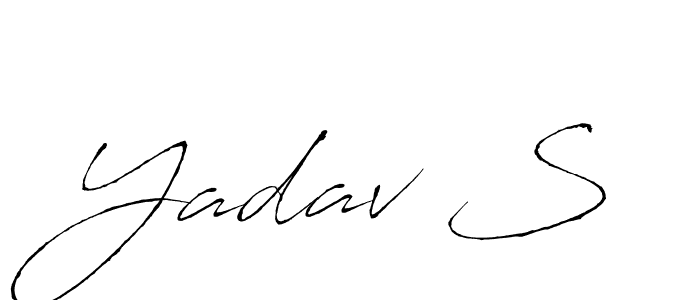 if you are searching for the best signature style for your name Yadav S. so please give up your signature search. here we have designed multiple signature styles  using Antro_Vectra. Yadav S signature style 6 images and pictures png