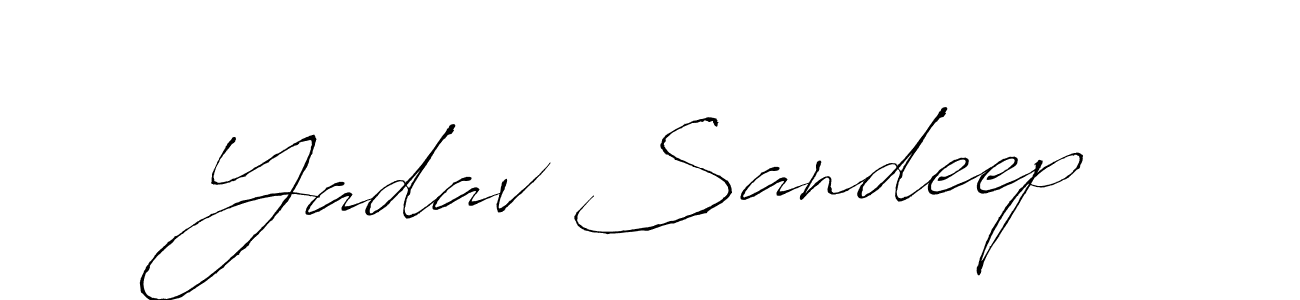 Make a beautiful signature design for name Yadav Sandeep. With this signature (Antro_Vectra) style, you can create a handwritten signature for free. Yadav Sandeep signature style 6 images and pictures png