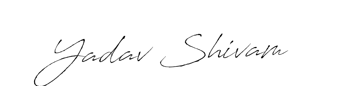 It looks lik you need a new signature style for name Yadav Shivam. Design unique handwritten (Antro_Vectra) signature with our free signature maker in just a few clicks. Yadav Shivam signature style 6 images and pictures png