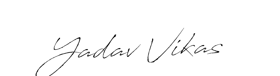 Yadav Vikas stylish signature style. Best Handwritten Sign (Antro_Vectra) for my name. Handwritten Signature Collection Ideas for my name Yadav Vikas. Yadav Vikas signature style 6 images and pictures png