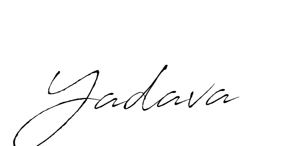 How to make Yadava signature? Antro_Vectra is a professional autograph style. Create handwritten signature for Yadava name. Yadava signature style 6 images and pictures png