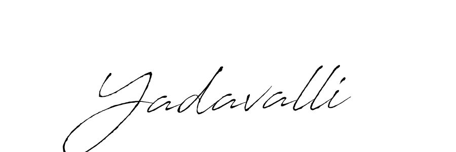 Design your own signature with our free online signature maker. With this signature software, you can create a handwritten (Antro_Vectra) signature for name Yadavalli. Yadavalli signature style 6 images and pictures png