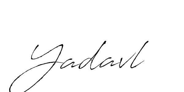 Design your own signature with our free online signature maker. With this signature software, you can create a handwritten (Antro_Vectra) signature for name Yadavl. Yadavl signature style 6 images and pictures png