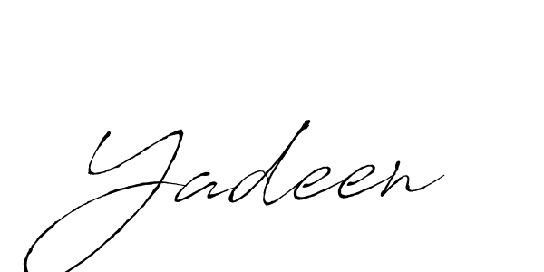 Create a beautiful signature design for name Yadeen. With this signature (Antro_Vectra) fonts, you can make a handwritten signature for free. Yadeen signature style 6 images and pictures png