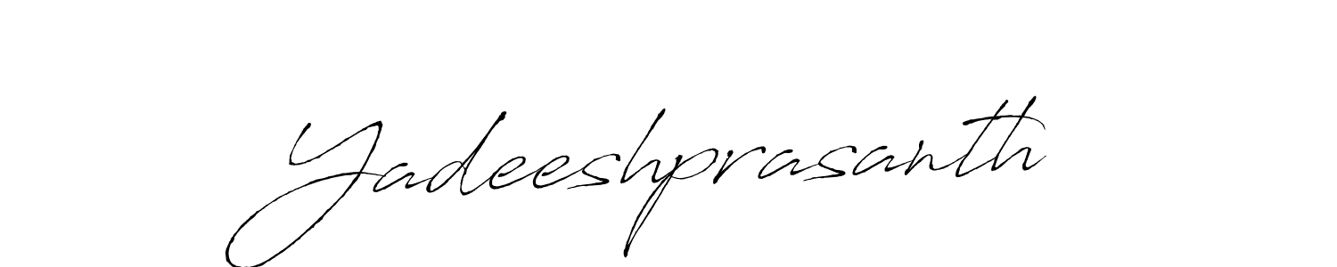 How to make Yadeeshprasanth signature? Antro_Vectra is a professional autograph style. Create handwritten signature for Yadeeshprasanth name. Yadeeshprasanth signature style 6 images and pictures png