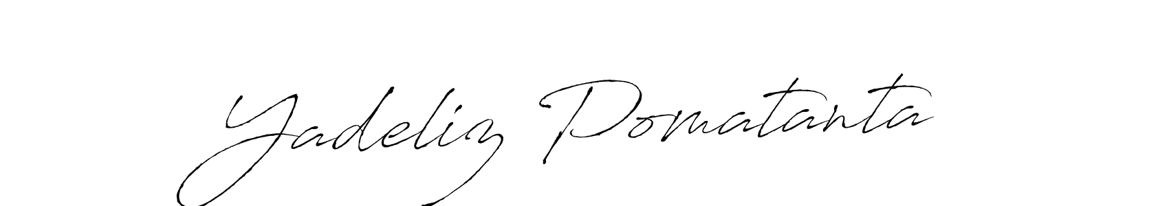 How to Draw Yadeliz Pomatanta signature style? Antro_Vectra is a latest design signature styles for name Yadeliz Pomatanta. Yadeliz Pomatanta signature style 6 images and pictures png