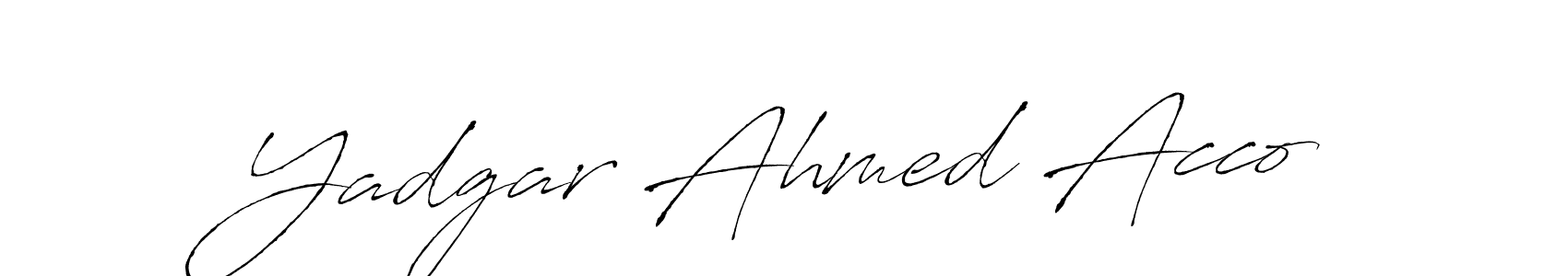 Antro_Vectra is a professional signature style that is perfect for those who want to add a touch of class to their signature. It is also a great choice for those who want to make their signature more unique. Get Yadgar Ahmed Acco name to fancy signature for free. Yadgar Ahmed Acco signature style 6 images and pictures png