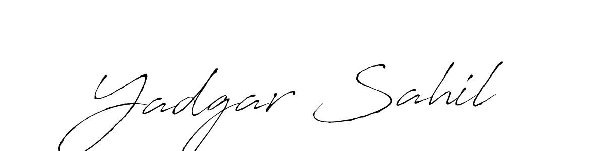Design your own signature with our free online signature maker. With this signature software, you can create a handwritten (Antro_Vectra) signature for name Yadgar Sahil. Yadgar Sahil signature style 6 images and pictures png
