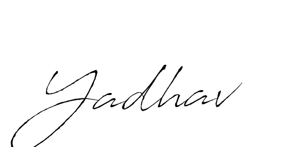 Make a beautiful signature design for name Yadhav. With this signature (Antro_Vectra) style, you can create a handwritten signature for free. Yadhav signature style 6 images and pictures png