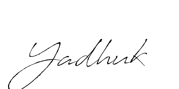 How to make Yadhuk name signature. Use Antro_Vectra style for creating short signs online. This is the latest handwritten sign. Yadhuk signature style 6 images and pictures png
