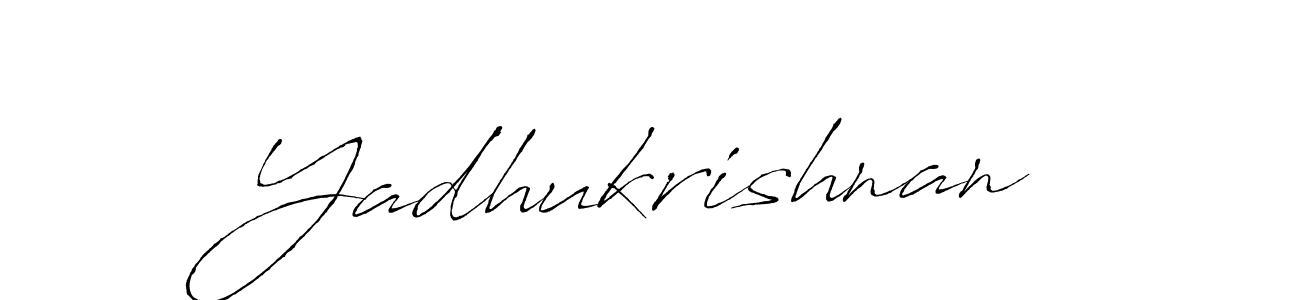 Make a beautiful signature design for name Yadhukrishnan. With this signature (Antro_Vectra) style, you can create a handwritten signature for free. Yadhukrishnan signature style 6 images and pictures png
