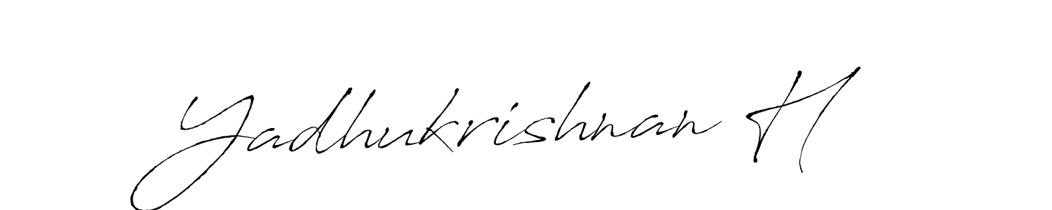 Use a signature maker to create a handwritten signature online. With this signature software, you can design (Antro_Vectra) your own signature for name Yadhukrishnan H. Yadhukrishnan H signature style 6 images and pictures png