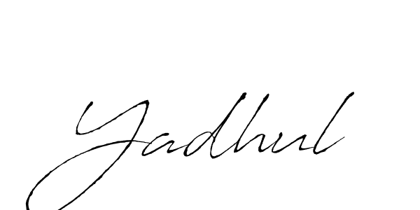 How to make Yadhul signature? Antro_Vectra is a professional autograph style. Create handwritten signature for Yadhul name. Yadhul signature style 6 images and pictures png