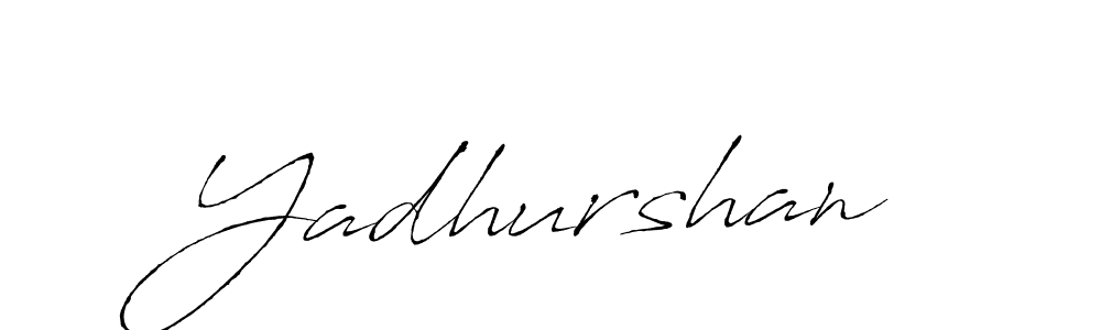 Use a signature maker to create a handwritten signature online. With this signature software, you can design (Antro_Vectra) your own signature for name Yadhurshan. Yadhurshan signature style 6 images and pictures png