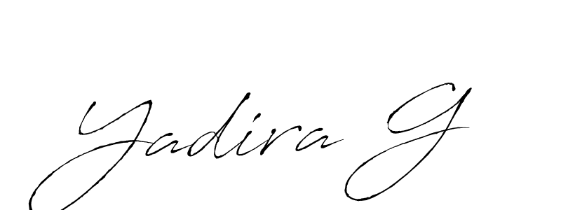 You can use this online signature creator to create a handwritten signature for the name Yadira G. This is the best online autograph maker. Yadira G signature style 6 images and pictures png