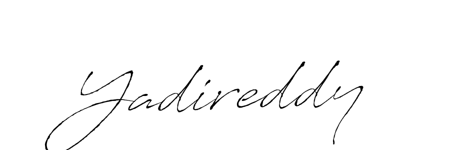 Make a beautiful signature design for name Yadireddy. With this signature (Antro_Vectra) style, you can create a handwritten signature for free. Yadireddy signature style 6 images and pictures png