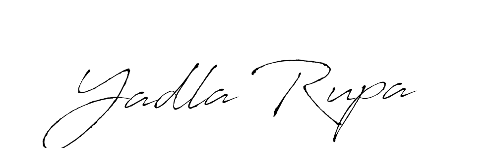Antro_Vectra is a professional signature style that is perfect for those who want to add a touch of class to their signature. It is also a great choice for those who want to make their signature more unique. Get Yadla Rupa name to fancy signature for free. Yadla Rupa signature style 6 images and pictures png