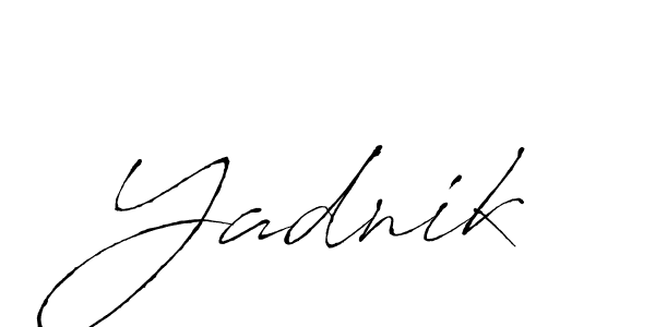 Make a beautiful signature design for name Yadnik. Use this online signature maker to create a handwritten signature for free. Yadnik signature style 6 images and pictures png