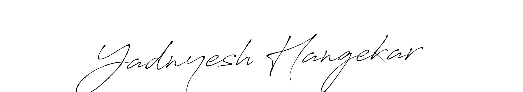 Antro_Vectra is a professional signature style that is perfect for those who want to add a touch of class to their signature. It is also a great choice for those who want to make their signature more unique. Get Yadnyesh Hangekar name to fancy signature for free. Yadnyesh Hangekar signature style 6 images and pictures png