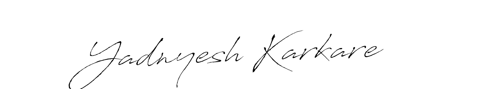 How to make Yadnyesh Karkare name signature. Use Antro_Vectra style for creating short signs online. This is the latest handwritten sign. Yadnyesh Karkare signature style 6 images and pictures png