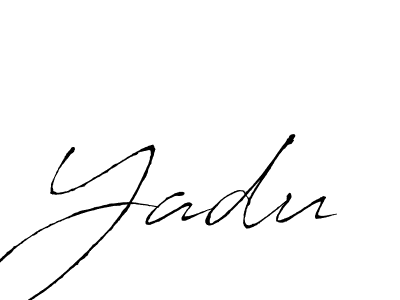 Use a signature maker to create a handwritten signature online. With this signature software, you can design (Antro_Vectra) your own signature for name Yadu. Yadu signature style 6 images and pictures png