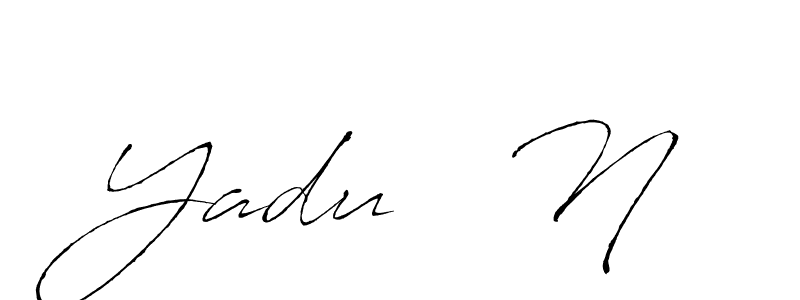 You should practise on your own different ways (Antro_Vectra) to write your name (Yadu   N) in signature. don't let someone else do it for you. Yadu   N signature style 6 images and pictures png