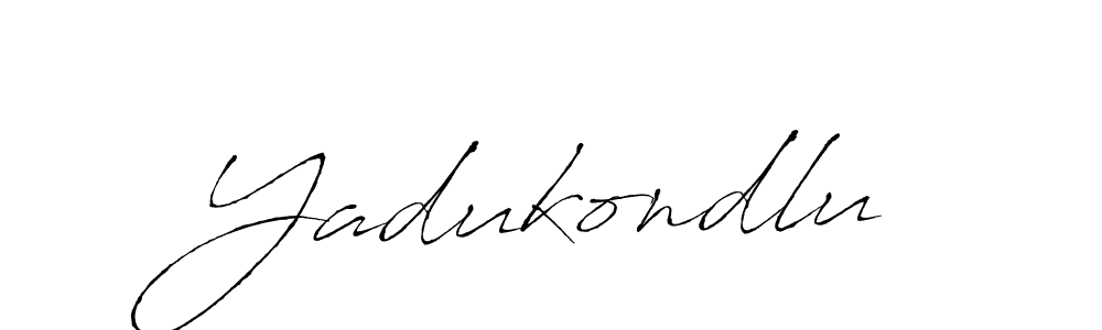 Antro_Vectra is a professional signature style that is perfect for those who want to add a touch of class to their signature. It is also a great choice for those who want to make their signature more unique. Get Yadukondlu name to fancy signature for free. Yadukondlu signature style 6 images and pictures png