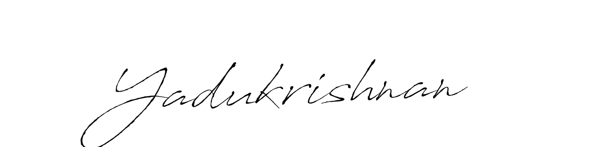 Yadukrishnan stylish signature style. Best Handwritten Sign (Antro_Vectra) for my name. Handwritten Signature Collection Ideas for my name Yadukrishnan. Yadukrishnan signature style 6 images and pictures png