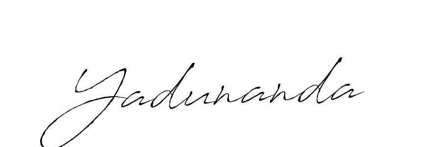 Antro_Vectra is a professional signature style that is perfect for those who want to add a touch of class to their signature. It is also a great choice for those who want to make their signature more unique. Get Yadunanda name to fancy signature for free. Yadunanda signature style 6 images and pictures png