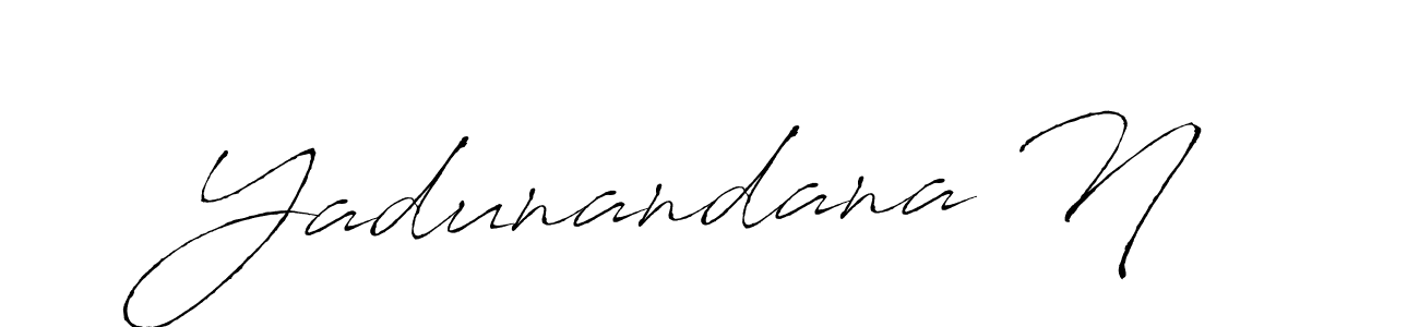 You should practise on your own different ways (Antro_Vectra) to write your name (Yadunandana N) in signature. don't let someone else do it for you. Yadunandana N signature style 6 images and pictures png