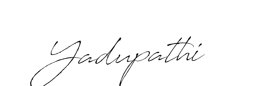 Use a signature maker to create a handwritten signature online. With this signature software, you can design (Antro_Vectra) your own signature for name Yadupathi. Yadupathi signature style 6 images and pictures png