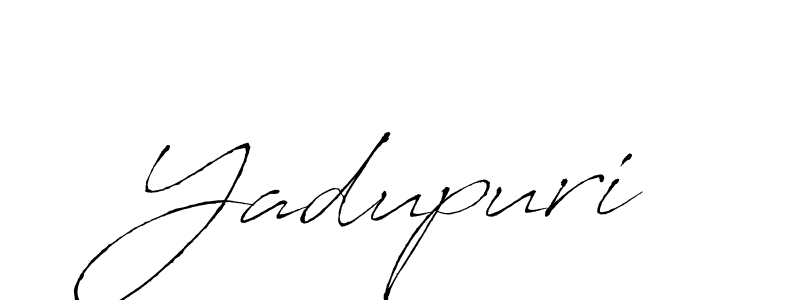 Use a signature maker to create a handwritten signature online. With this signature software, you can design (Antro_Vectra) your own signature for name Yadupuri. Yadupuri signature style 6 images and pictures png