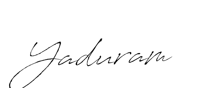 Make a beautiful signature design for name Yaduram. With this signature (Antro_Vectra) style, you can create a handwritten signature for free. Yaduram signature style 6 images and pictures png