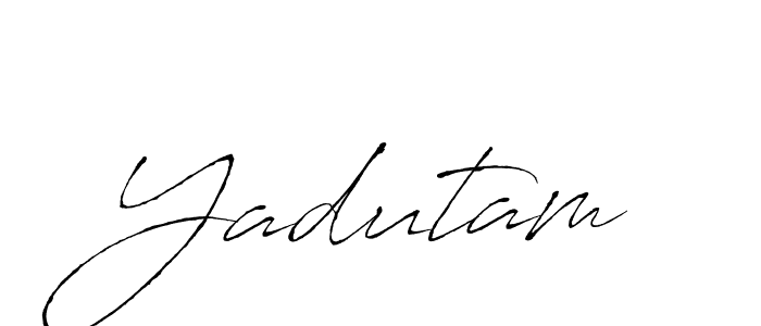 How to make Yadutam signature? Antro_Vectra is a professional autograph style. Create handwritten signature for Yadutam name. Yadutam signature style 6 images and pictures png