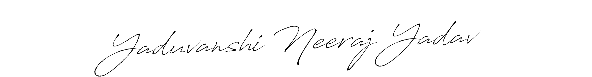 Use a signature maker to create a handwritten signature online. With this signature software, you can design (Antro_Vectra) your own signature for name Yaduvanshi Neeraj Yadav. Yaduvanshi Neeraj Yadav signature style 6 images and pictures png
