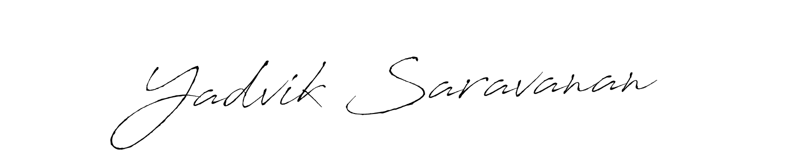 Make a short Yadvik Saravanan signature style. Manage your documents anywhere anytime using Antro_Vectra. Create and add eSignatures, submit forms, share and send files easily. Yadvik Saravanan signature style 6 images and pictures png